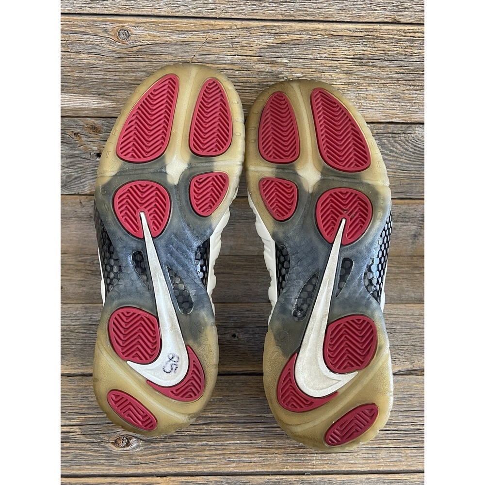 Nike Air Foamposite Pro Class of 97 Pearl White/Black Red Mens 9 624041-100 - Picture 10 of 11